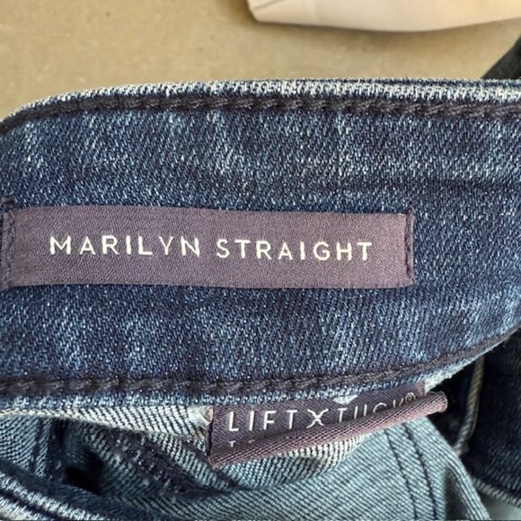 NYDJ Marilyn Straight Jeans, Jordan Medium Blue, Size 10 - Picture 9 of 9